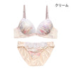 ブラ＆ショーツセット 花柄シフォン 【ABCDサイズ】 ba1143