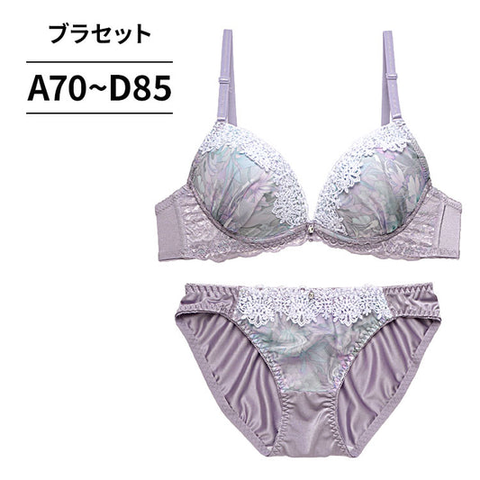 ブラ＆ショーツセット 花柄シフォン 【ABCDサイズ】 ba1143b