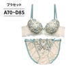 脇高ブラ＆ショーツセット 花柄刺繍 【ABCDサイズ】 ba1148a