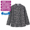 乾燥機対応 裏起毛スナップ釦前開きTシャツ sa3634