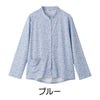 乾燥機対応 小花柄スナップ釦前開きTシャツ sa3672